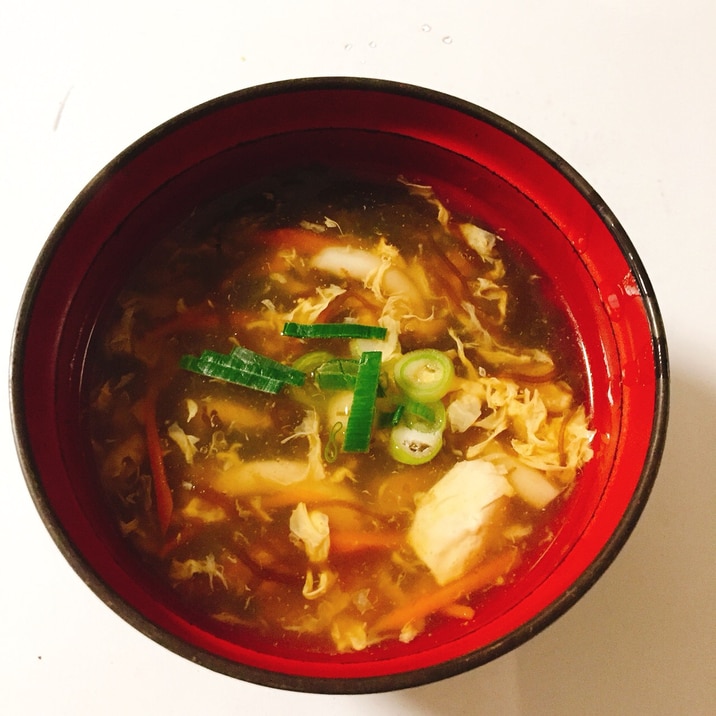 もずくの酸辣湯スープ サンラータンスープ レシピ 作り方 By ユナミ 楽天レシピ